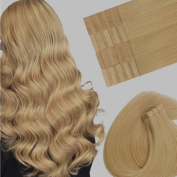 24” Light Blonde #16G Human Hair Tape In Extensions 50g #TE9 - Picture 1 of 10